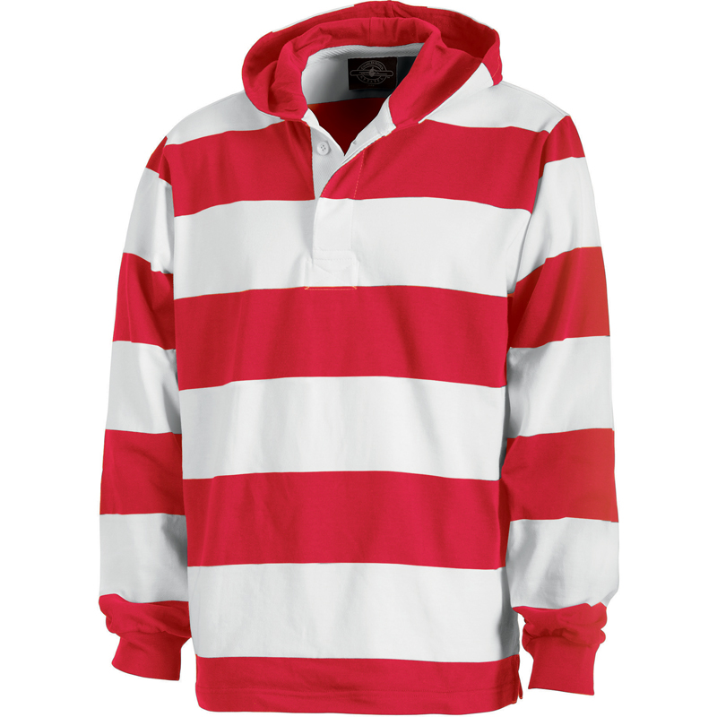Hooded Rugby Pullover